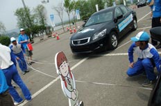 安全驾驶死角测量