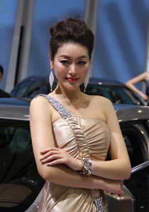 上海车展靓丽车模