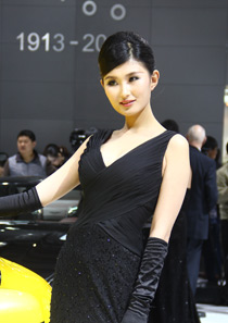 上海车展靓丽车模