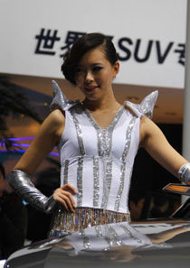 上海车展靓丽车模