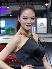 成都车展典雅层叠车模