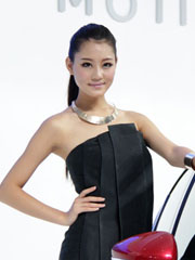 成都车展高贵典雅车模