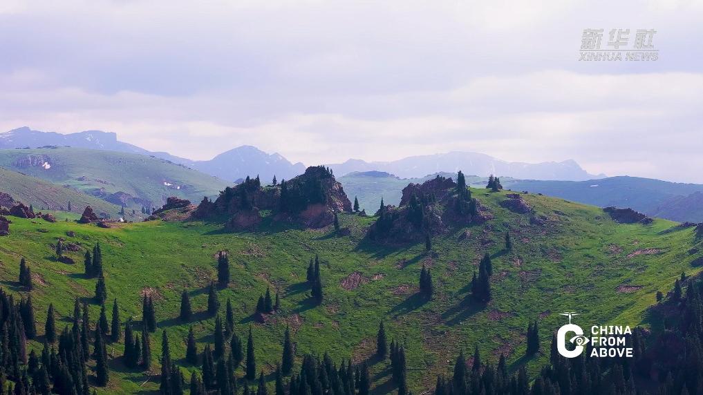 瞰中国｜新疆昌吉：马圈湾风景如画