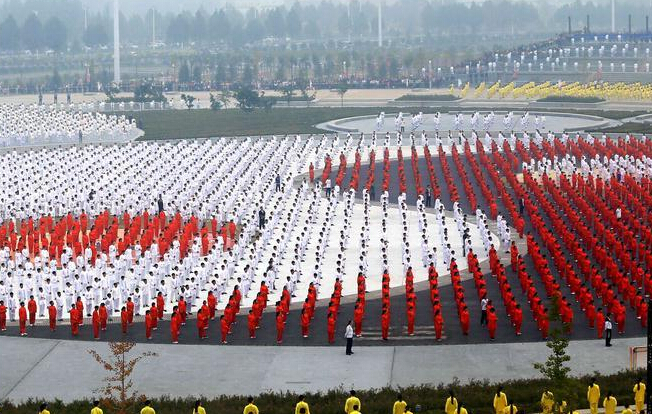 河南焦作邀全球百万人同练太极拳挑战吉尼斯