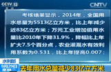 水利部：去年用水总量减少83亿立方米
