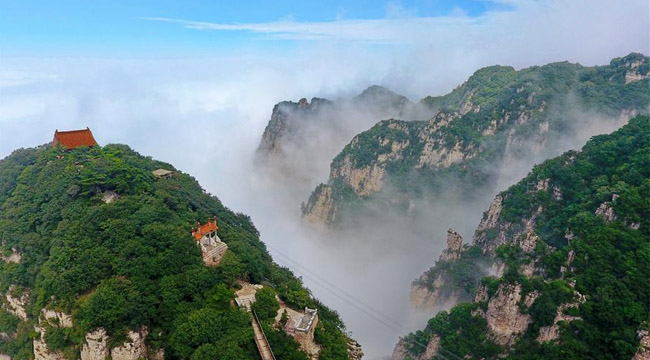 山西：五老峰云海美如画