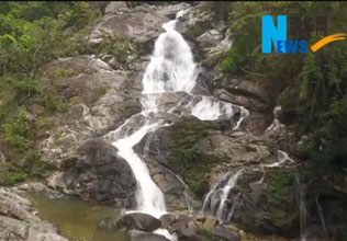 陵水大里生态村 感受黎乡瀑布游