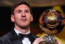 梅西荣膺2012年FIFA金球奖