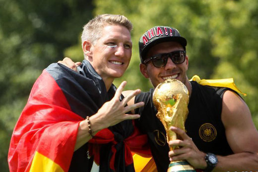 世界杯冠军德国队凯旋