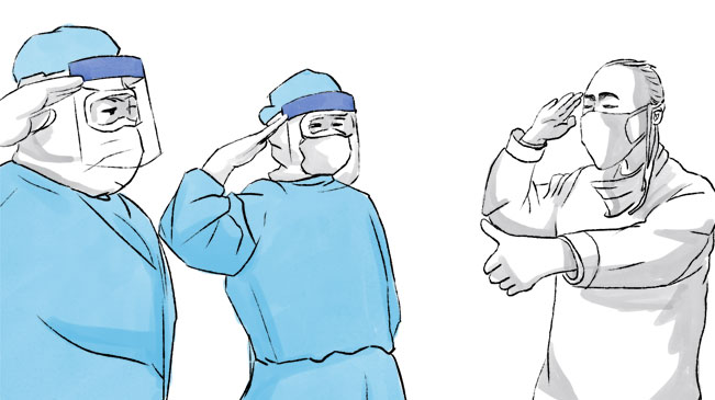 &ldquo;英雄&rdquo;的敬礼