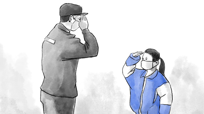 暖心的&ldquo;敬礼&rdquo;