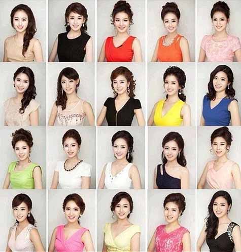 21位佳丽同一张脸 盲目整容是病态审美