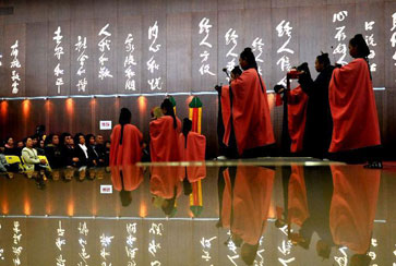 中国道姑法国展示道教文化