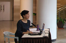 上海大剧院总经理张笑丁与学员交流