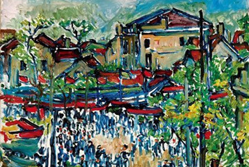 刘海粟《上海庙会》2014秋拍创纪录