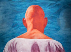 方力钧《1996.4》