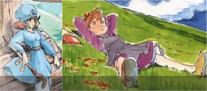 宫崎骏40年原画手稿 充满治愈人心的力量