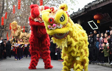 四川阆中古城：龙腾狮跃迎新春