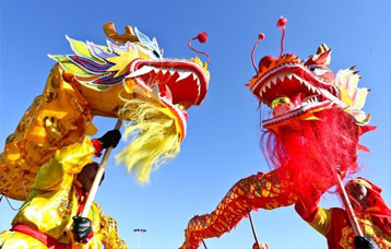 甘肃张掖：排练社火迎春节