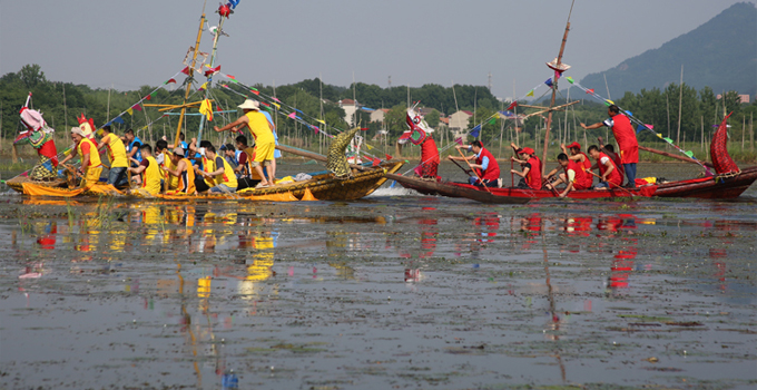 湖北鄂州端午习俗&mdash;&mdash;沼山镇穿花龙舟