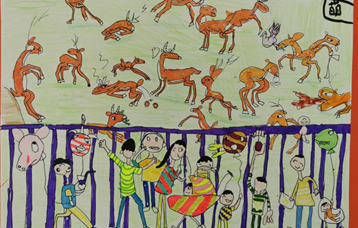 洪嘉玥 福建省 幼儿组 《我们参观动物园》