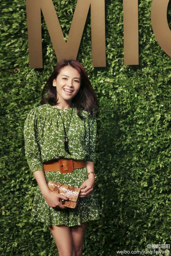 张静初撞衫刘涛 田园印花打造俏丽女人【4】