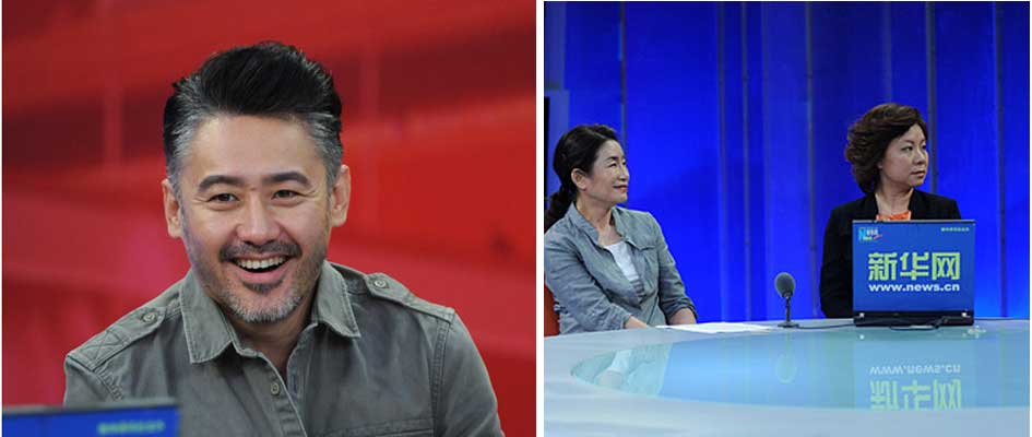 吴秀波 康宁等做客新华网谈《乱世书香》台前幕后