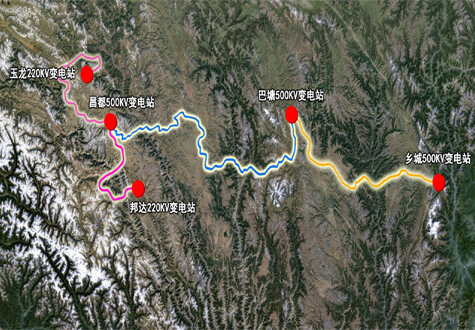 “川藏联网”工程线路图