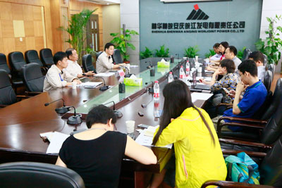 多家媒体走进神华安庆电厂项目，采访安庆电厂总经理