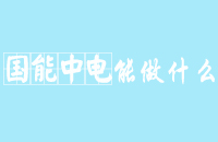 国能中电能做什么