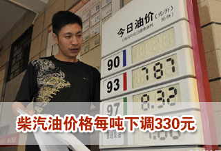 我国2012年来首次下调成品油价格