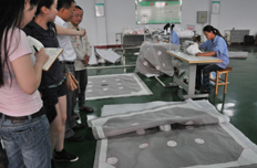 记者参观洗煤过滤网布厂