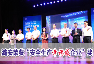 现场颁发&ldquo;安全生产幸福感企业&rdquo;奖