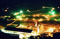 紫金山选矿场夜景