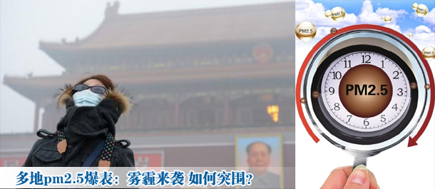 多地pm2.5爆表:雾霾来袭 如何突围