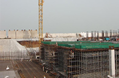 西人工岛正在建设隧岛连接部位