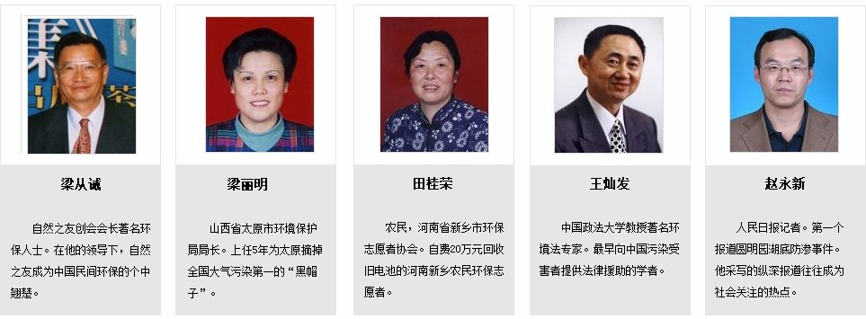 2005绿色中国年度人物