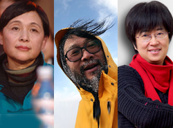 绿色人物的绿色足迹