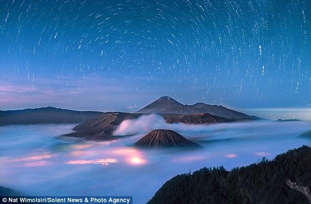 印尼婆羅摩火山頂恍如仙境