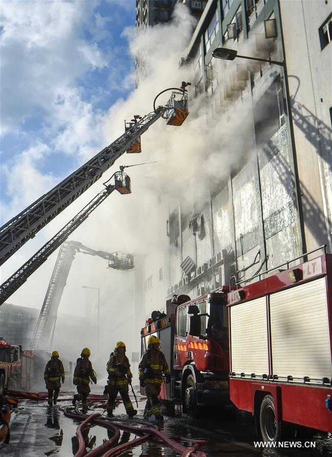 CHINA-HONG KONG-INDUSTRIAL BUILDING-FIRE (CN)