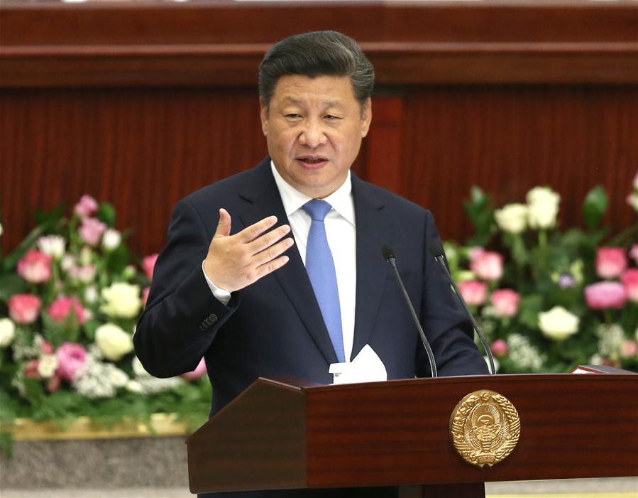 UZBEKISTAN-CHINA-XI JINPING-PARLIAMENT-SPEECH