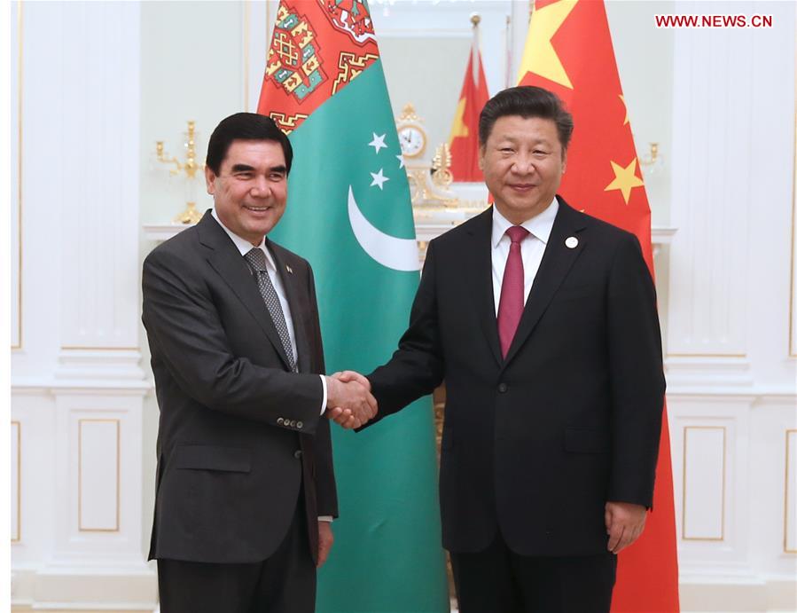 UZBEKISTAN-CHINA-XI JINPING-TURKMEN PRESIDENT-MEETING 