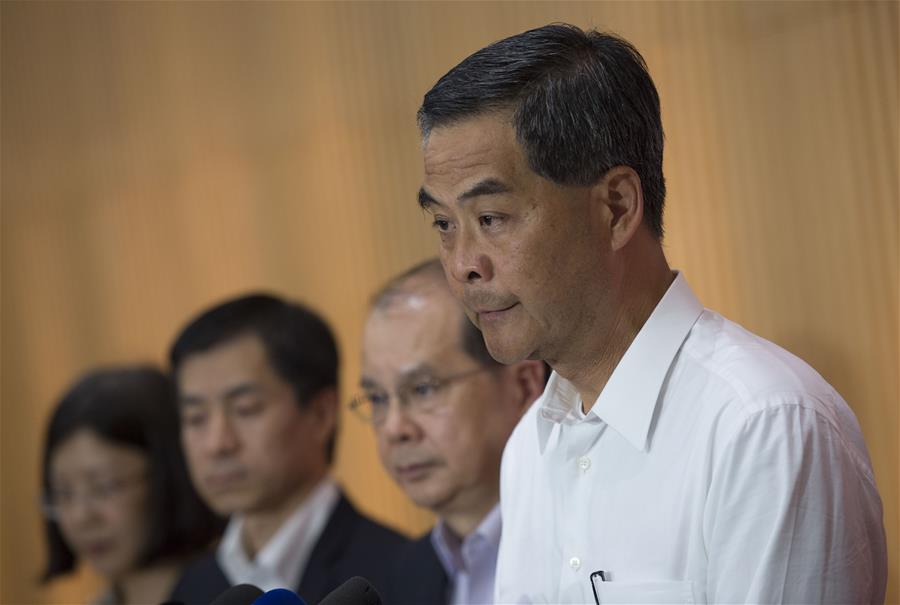 CHINA-HONG KONG-BLAZE-PRESS CONFERENCE (CN)