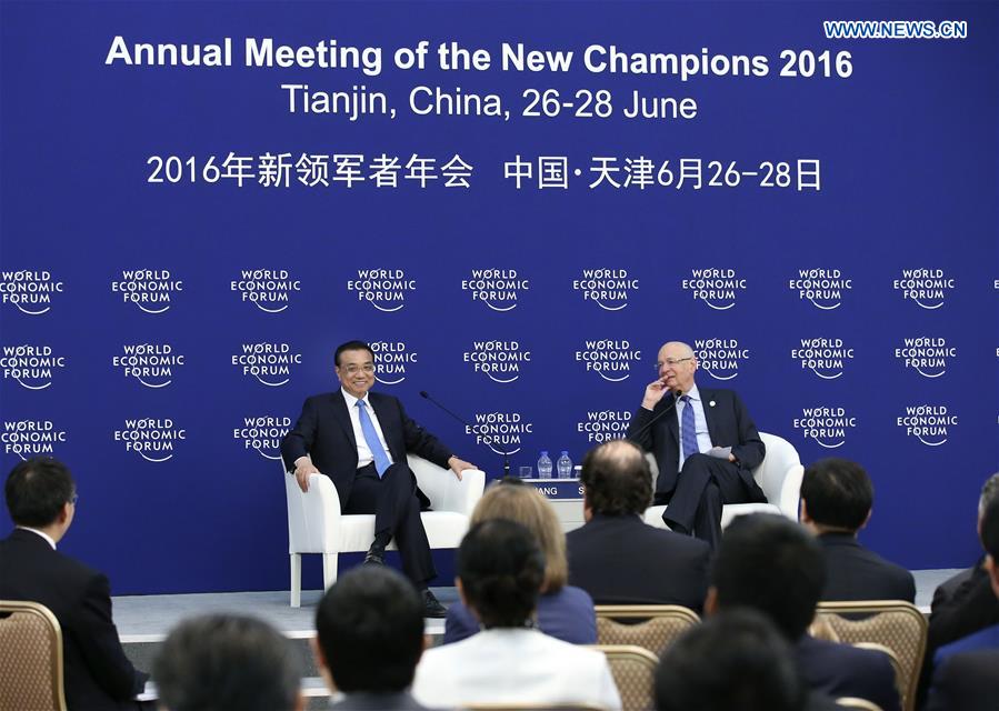 CHINA-TIANJIN-SUMMER DAVOS-LI KEQIANG-TALKS (CN)
