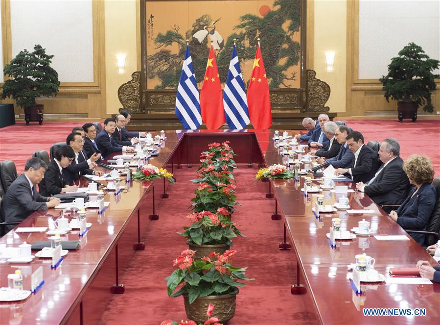CHINA-BEIJING-LI KEQIANG-TSIPRAS-TALKS (CN)