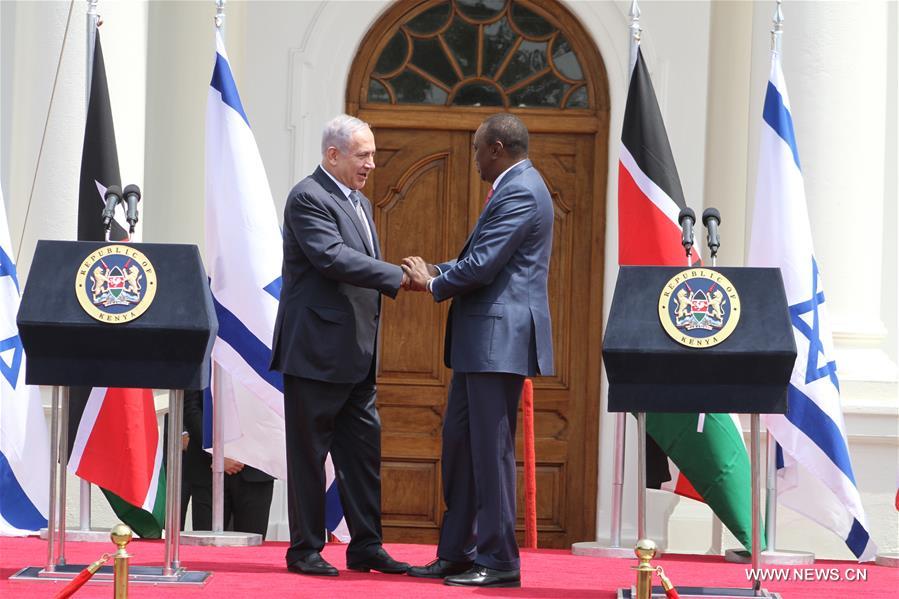 KENYA-NAIROBI-BENJAMIN NETANYAHU-VISIT