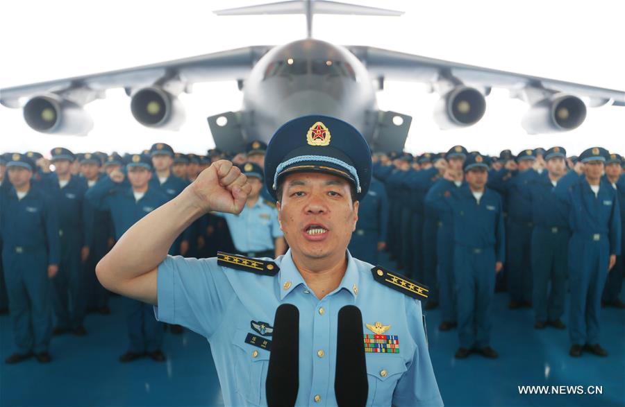  #(FOCUS)CHINA-Y-20 LARGE FREIGHTER PLANE- MILITARY SERVICE (CN)
