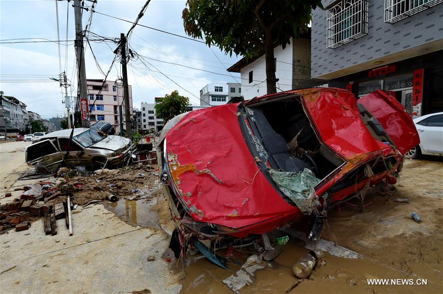 CHINA-FUJIAN-MINQING-TYPHOON NEPARTAK-AFTERMATH (CN)