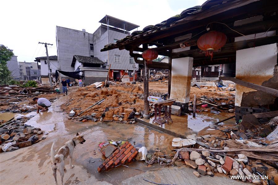 CHINA-FUJIAN-MINQING-TYPHOON NEPARTAK-AFTERMATH (CN)