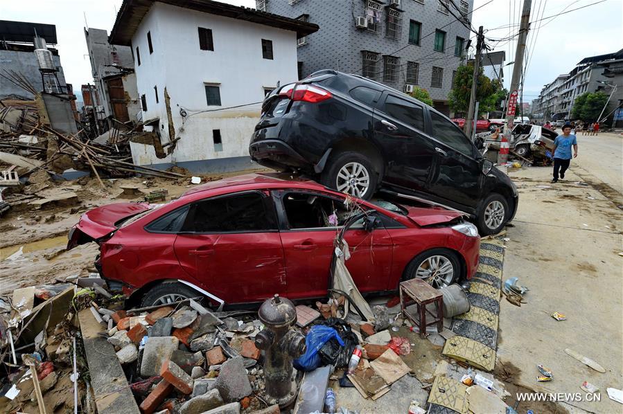CHINA-FUJIAN-MINQING-TYPHOON NEPARTAK-AFTERMATH (CN)